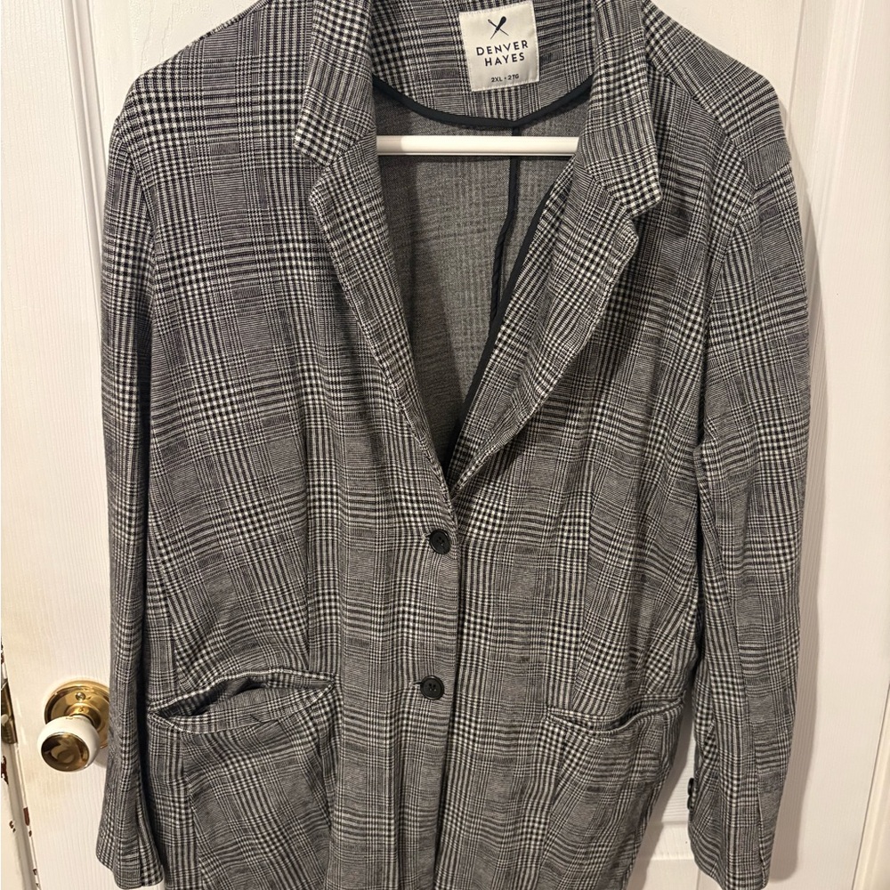 Denver Hayes Black and White Checkered Jacket